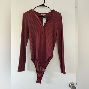NWT NYTT Khaela ribbed knit bodysuit from StitchFix